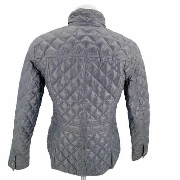 J. CREW Quilted Down Filled Gray Puffer Jacket Size S - Picture 6 of 10